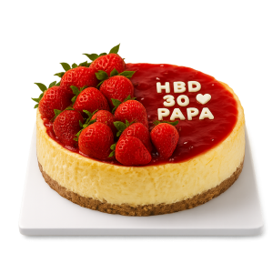 strawberry crumble cheesecake